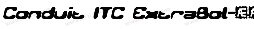 Conduit ITC ExtraBol字体转换